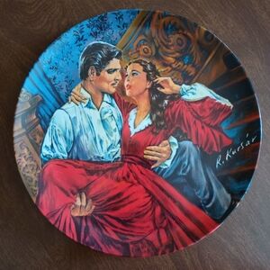 Gone With The Wind 1986 Knowles Scarlett Rhett The Finale China Collectors Plate